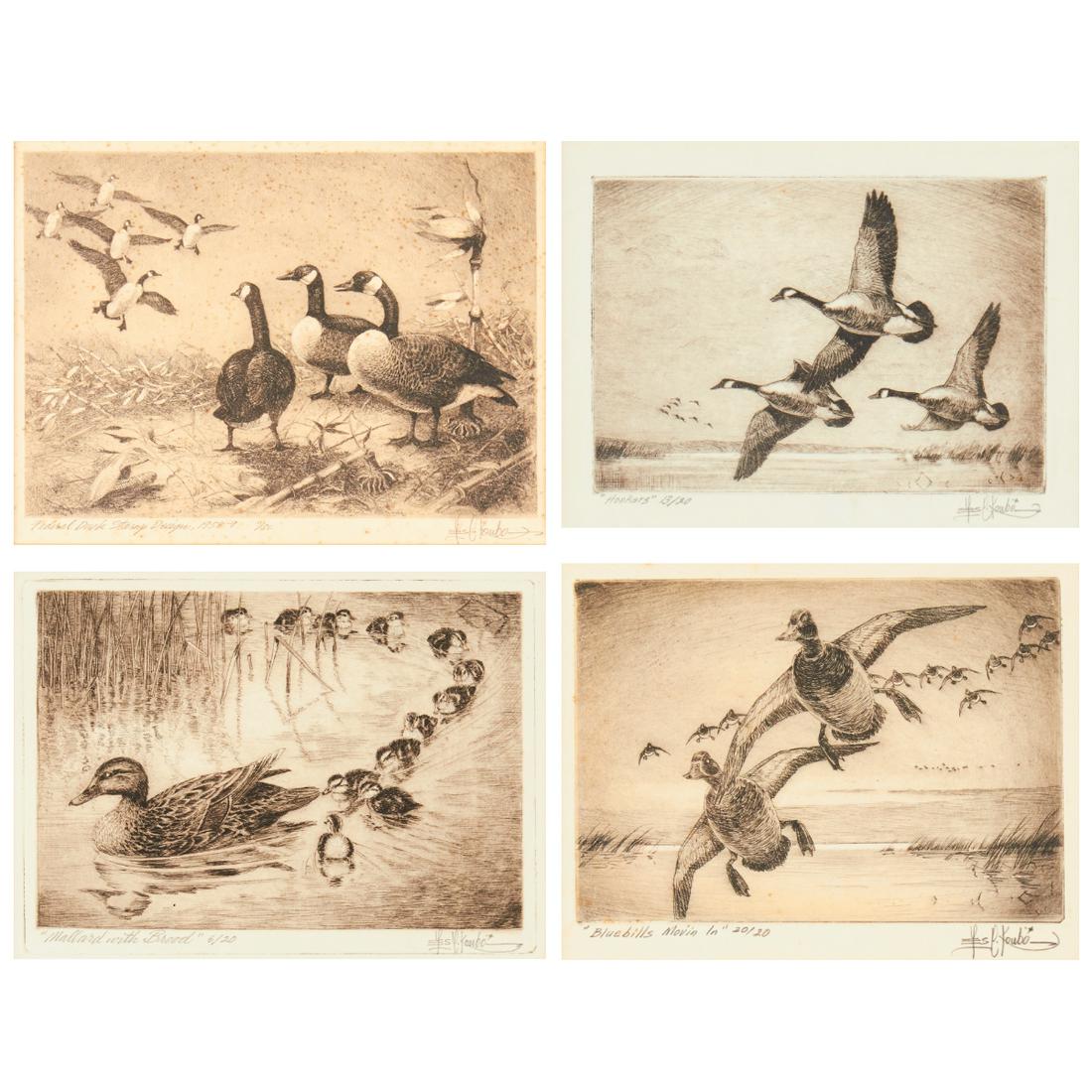 Grp: 4 Les Kouba Wildlife Etchings & Duck Stamp (1 of 18)