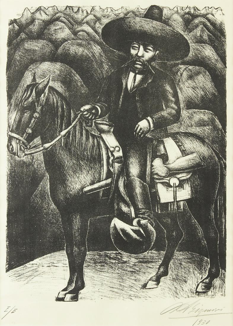 David Siqueiros "Zapata" Lithograph (1 of 4)