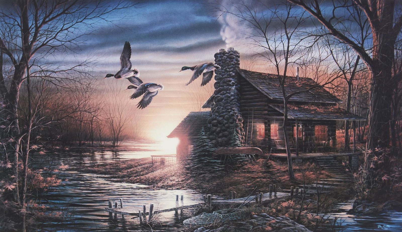 Terry Redlin "Golden Retreat" Limited Edition Print (1 of 5)