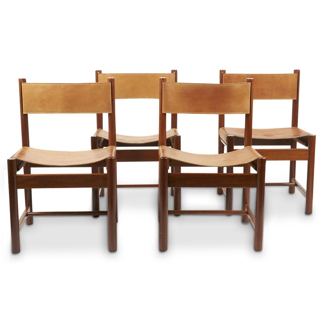 Set of 4 Michel Arnoult "Imbuia" Chairs (1 of 7)