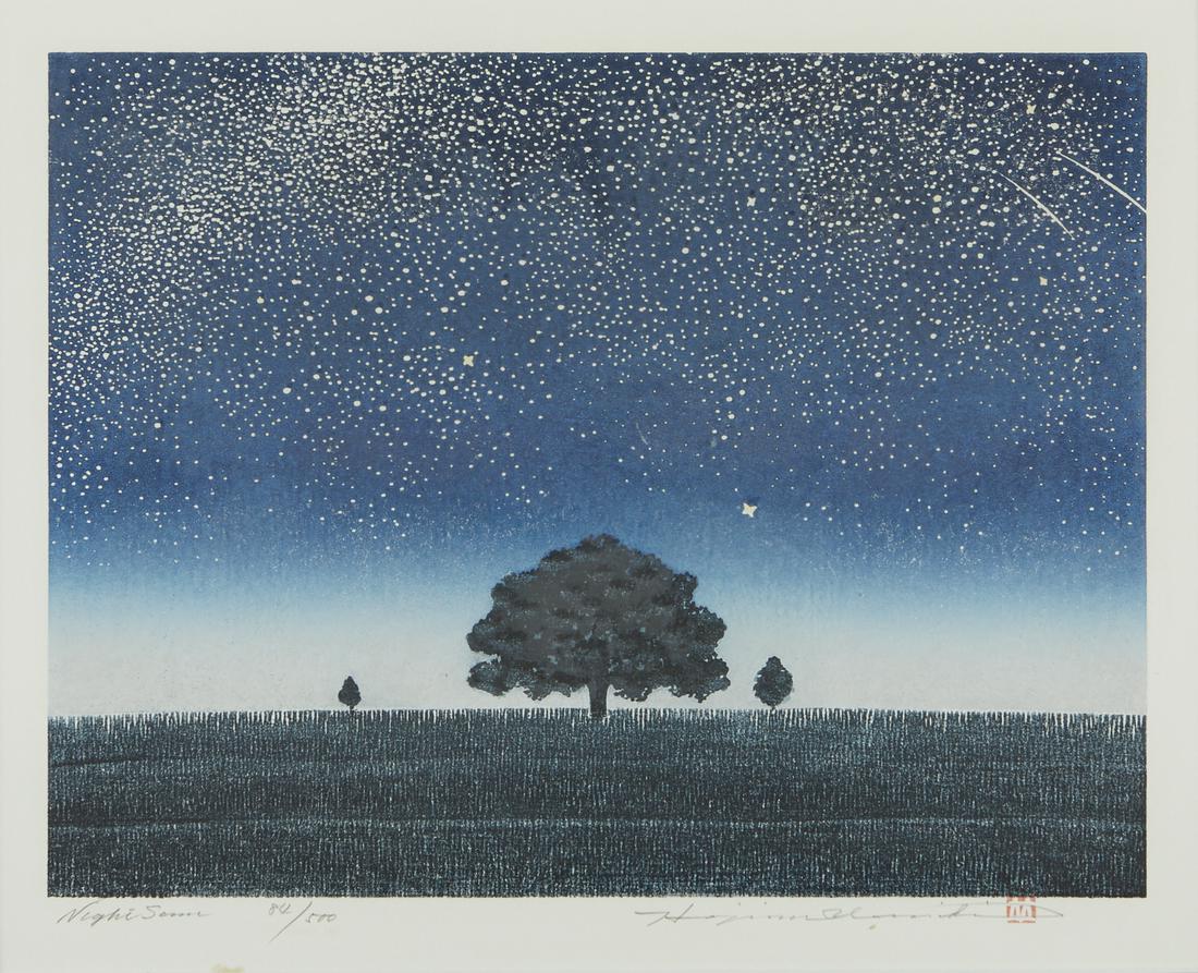 Grp: 3 Hajime Namiki "Tree Series" Woodblock Prints (1 of 12)