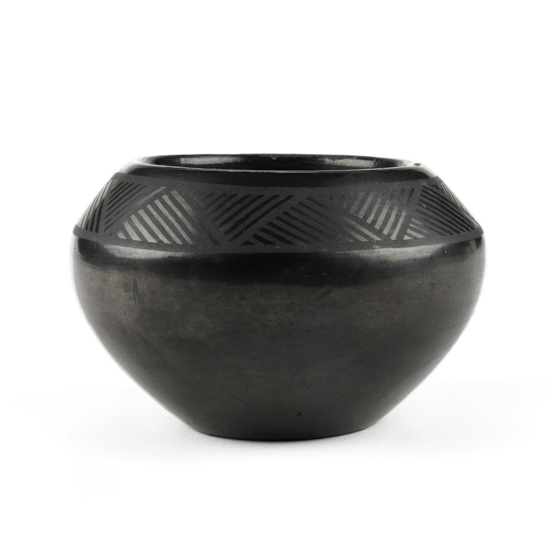 Desideria San Ildefonso Blackware Vase - Maria Martinez (1 of 5)