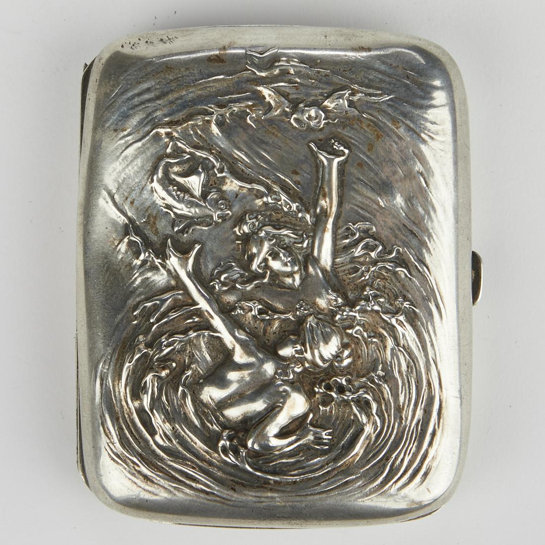 Kerr Art Nouveau Silver Sea Nymphs Case (1 of 6)