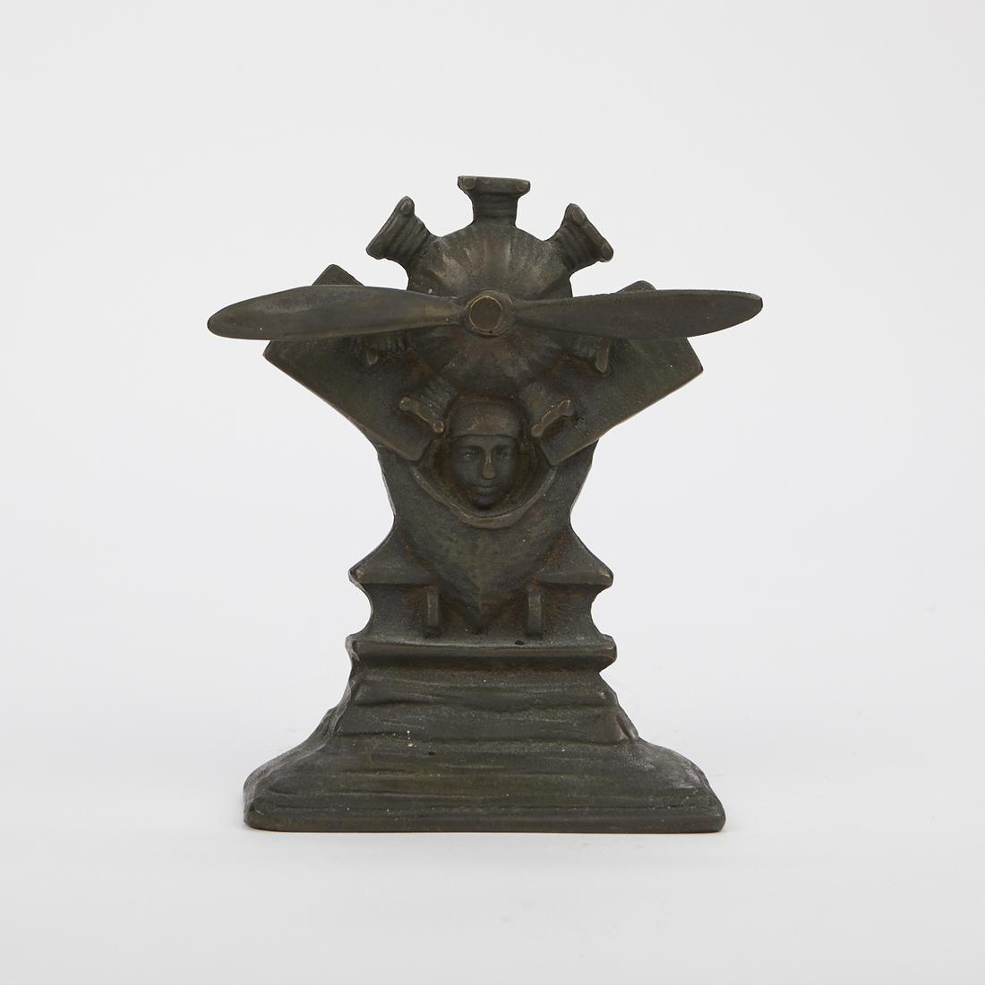 Amelia Earhart 1931 Cast Iron Doorstop with Propeller (1 of 5)