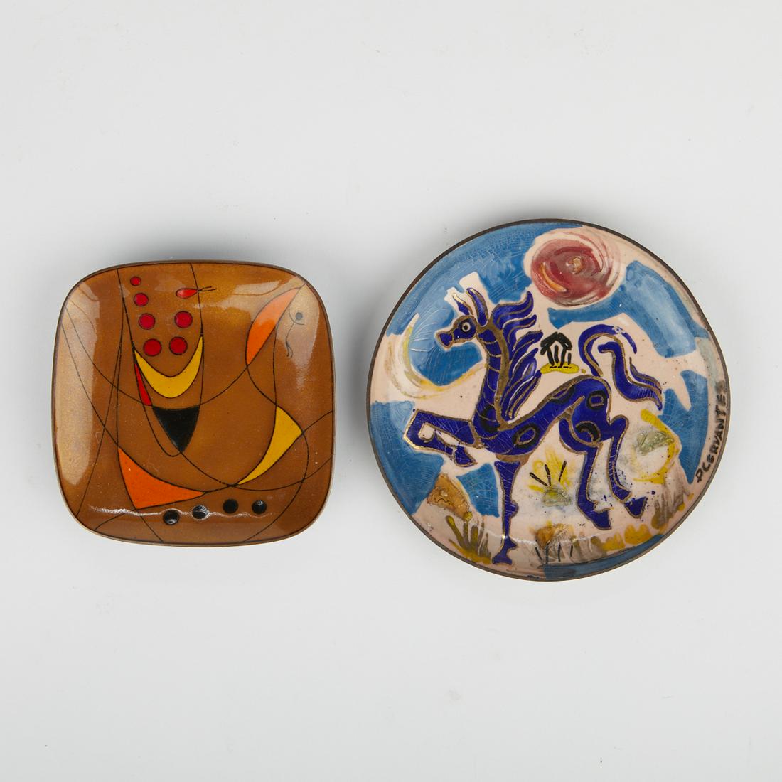 Pineda & Cervantes 1950s Enamel Art Metal Trays (1 of 5)