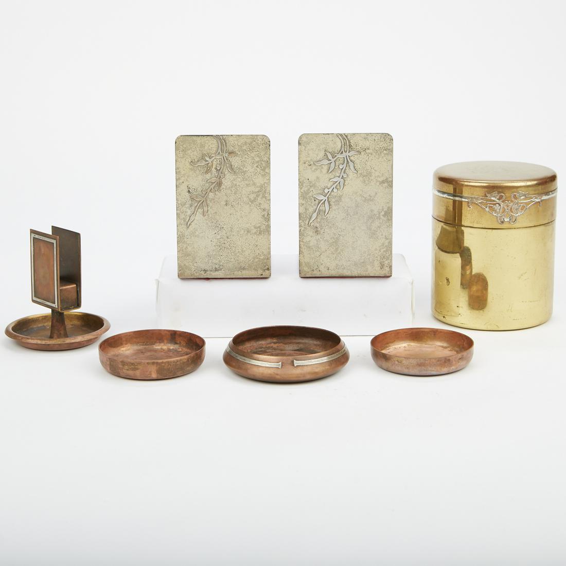 Heintz Sterling on Bronze Metalware Items (1 of 11)
