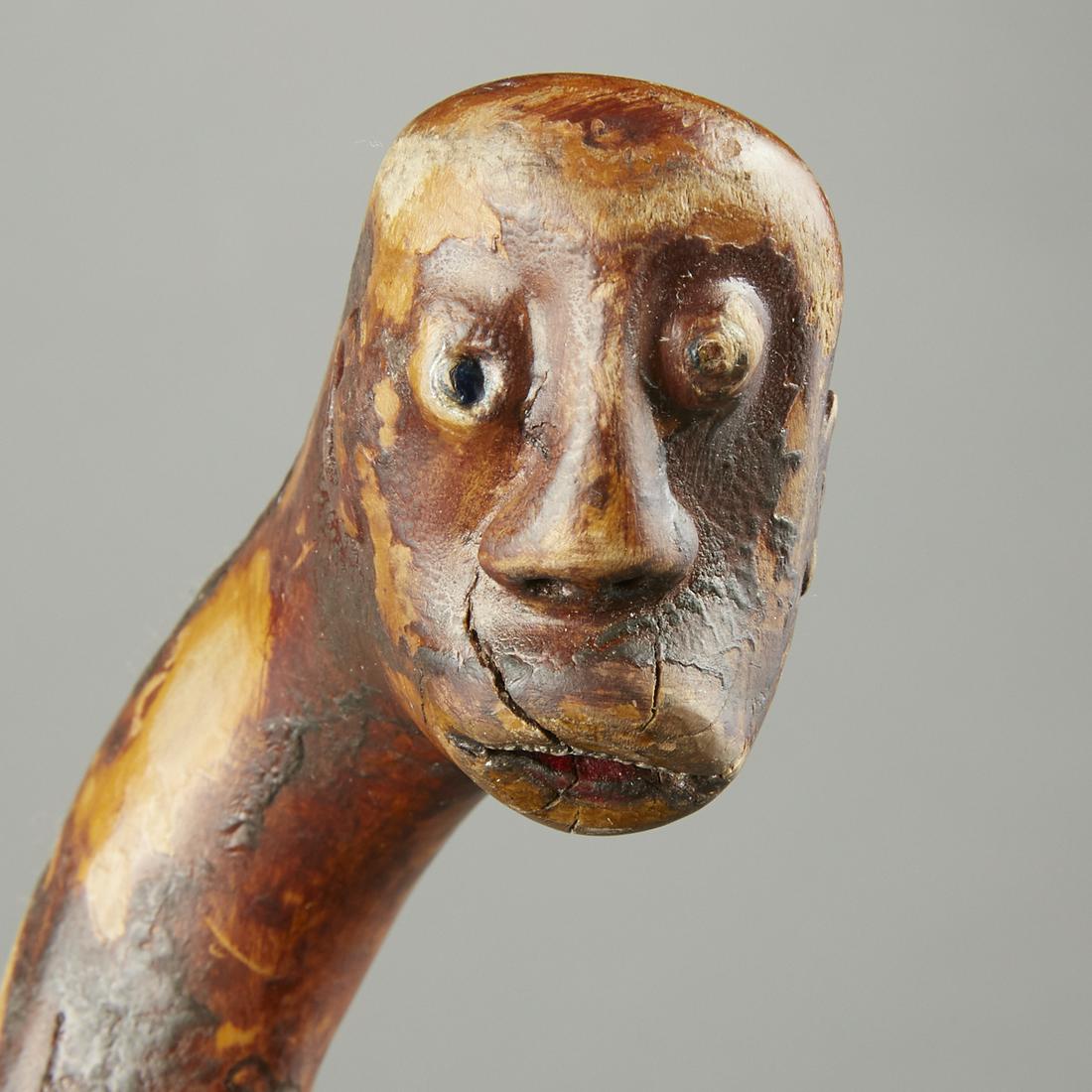 American Southern Folk Art Wood Jazz Cane (1 of 9)