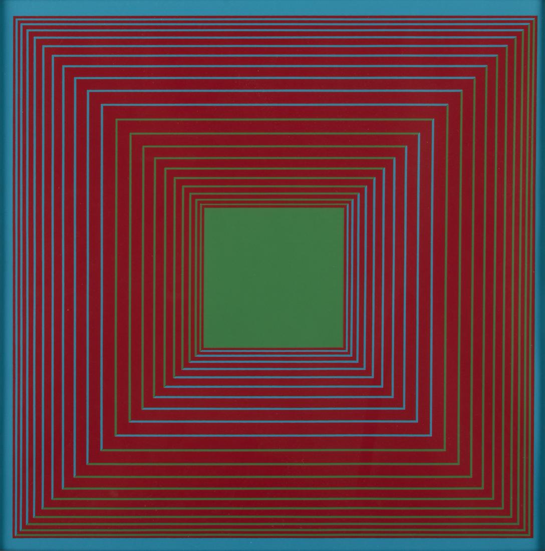 Richard Anuszkiewicz Op Art Square Screenprint (1 of 3)