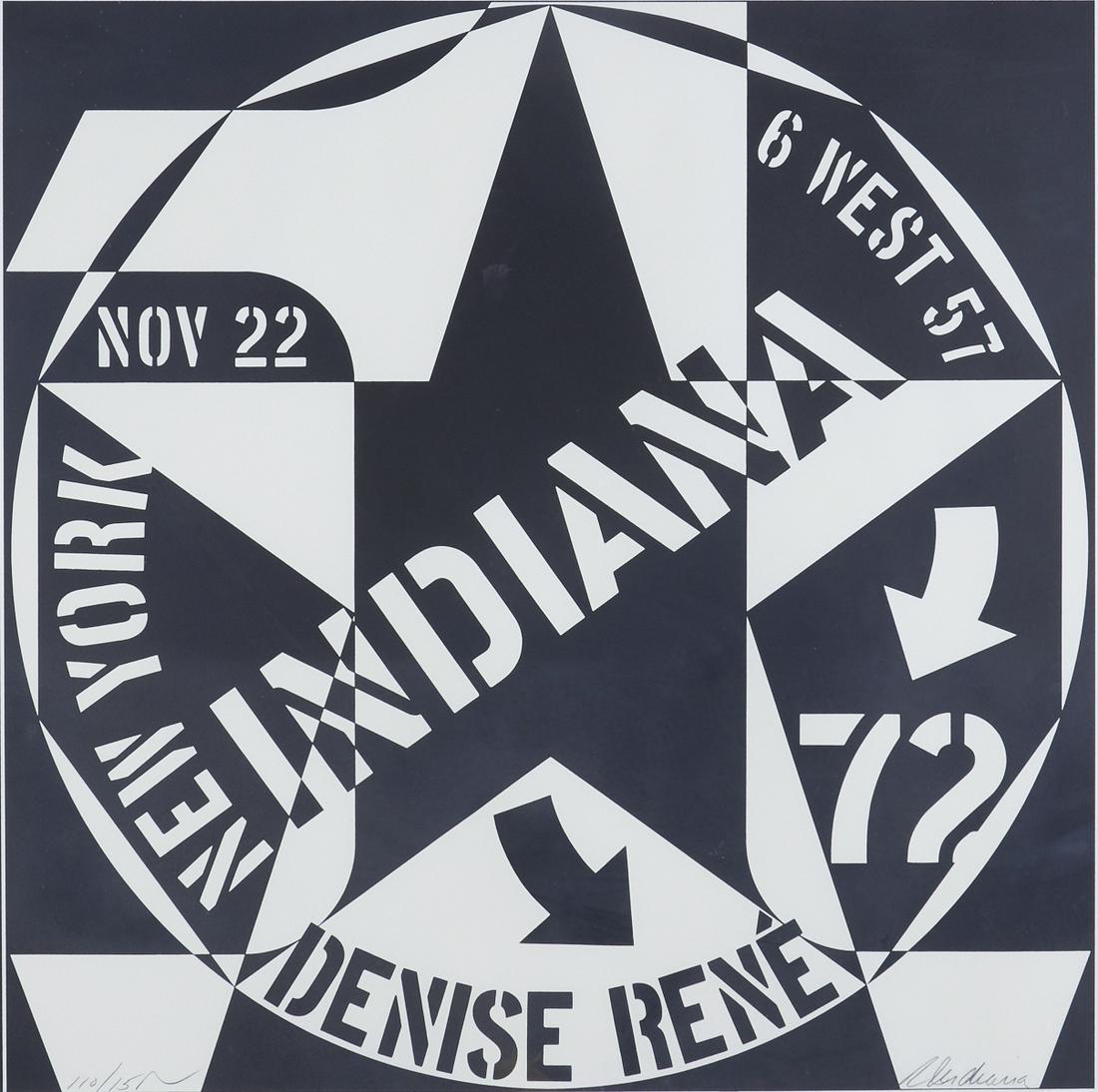 Robert Indiana "Galerie Denise Rene" Screenprint (1 of 4)