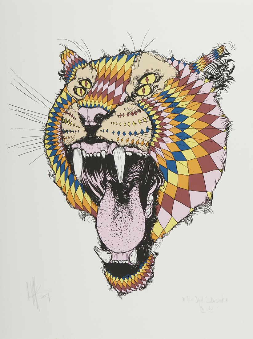 Kelsey Brookes Tiger Color Screenprint (1 of 5)