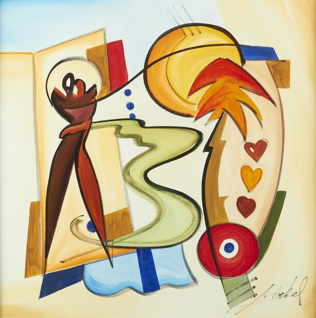 Alfred Gockel "Golden Palm" Acrylic on Canvas (1 of 5)