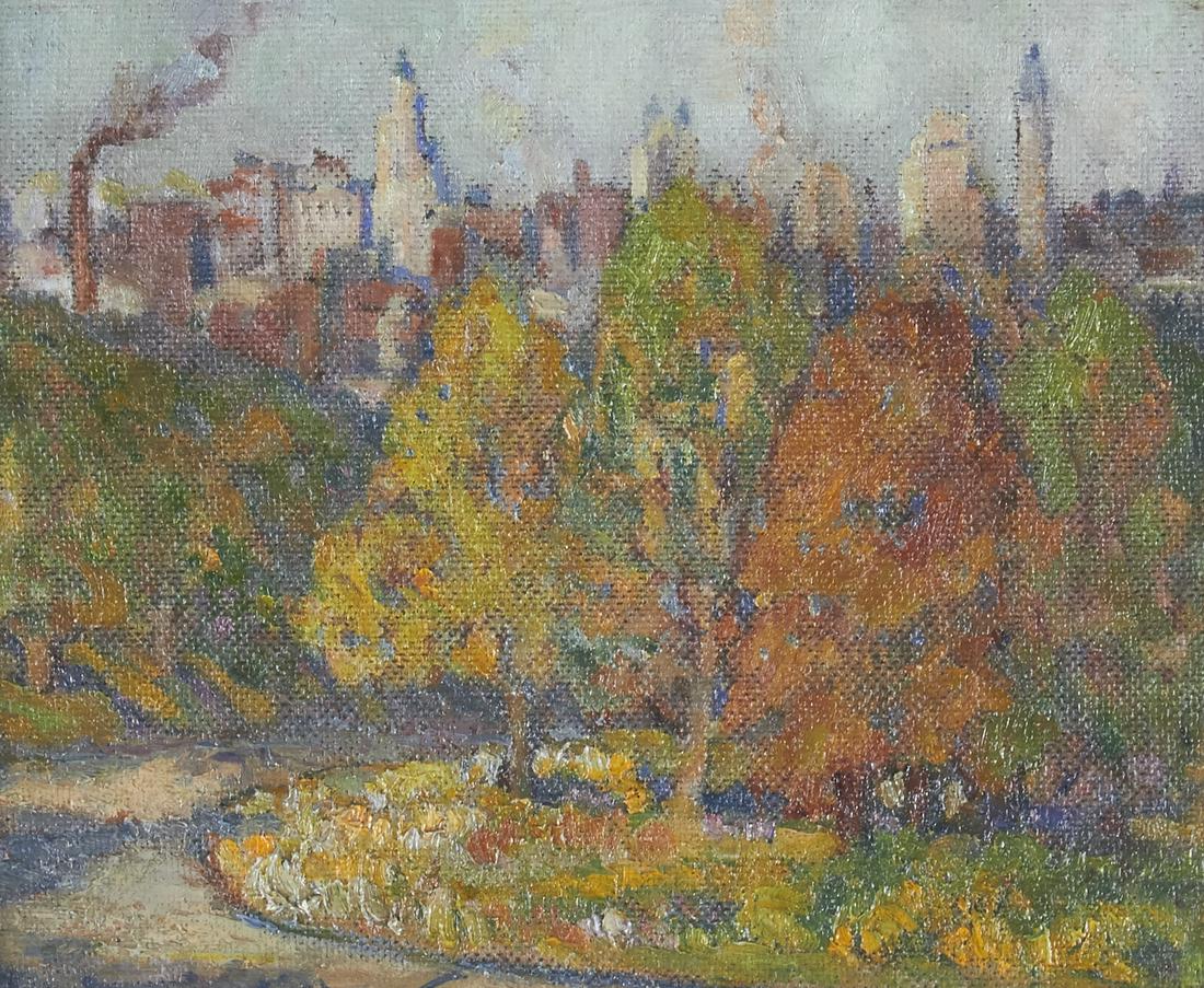 Ilah Kibbey Kansas City Oil on Board Painting (1 of 4)