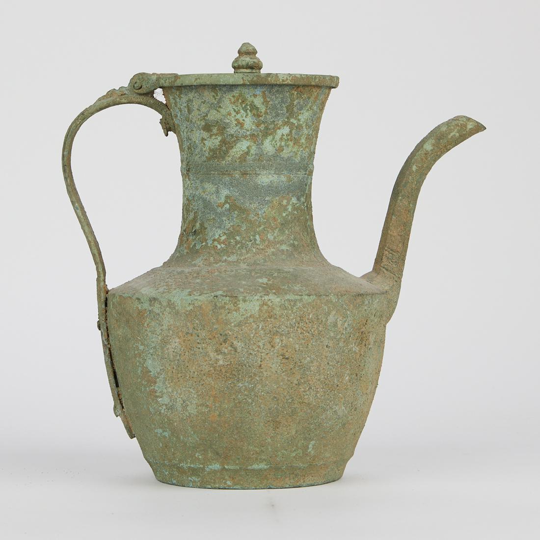 Large Antique Korean Bronze Ewer Pitcher (1 of 9)
