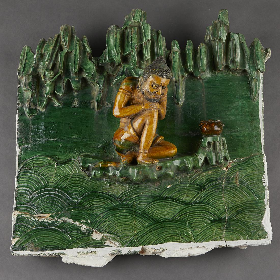 Very Large Chinese Ming Architectural Tile (1 of 8)