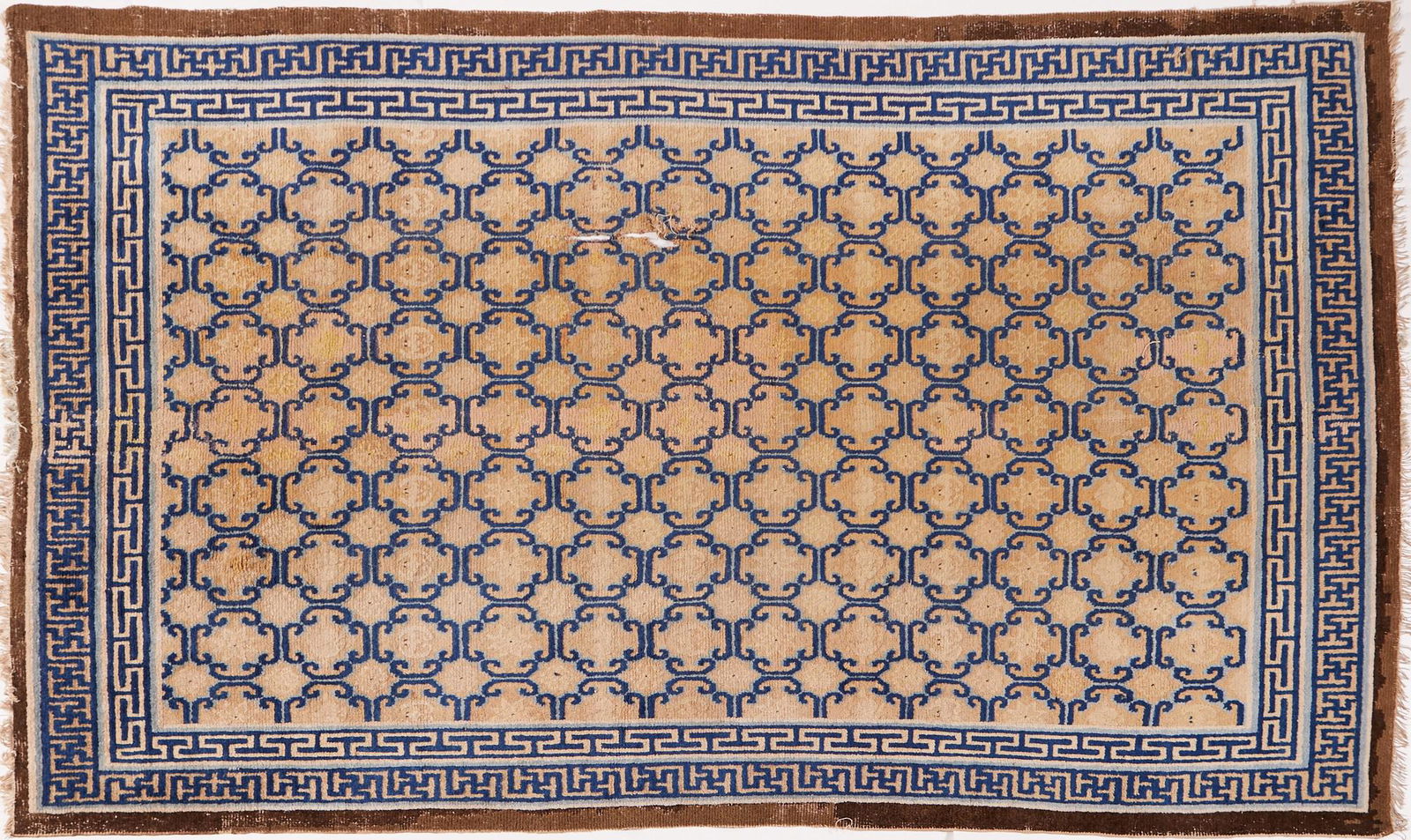 19th c. Chinese Ningxia Wool Rug (1 of 5)