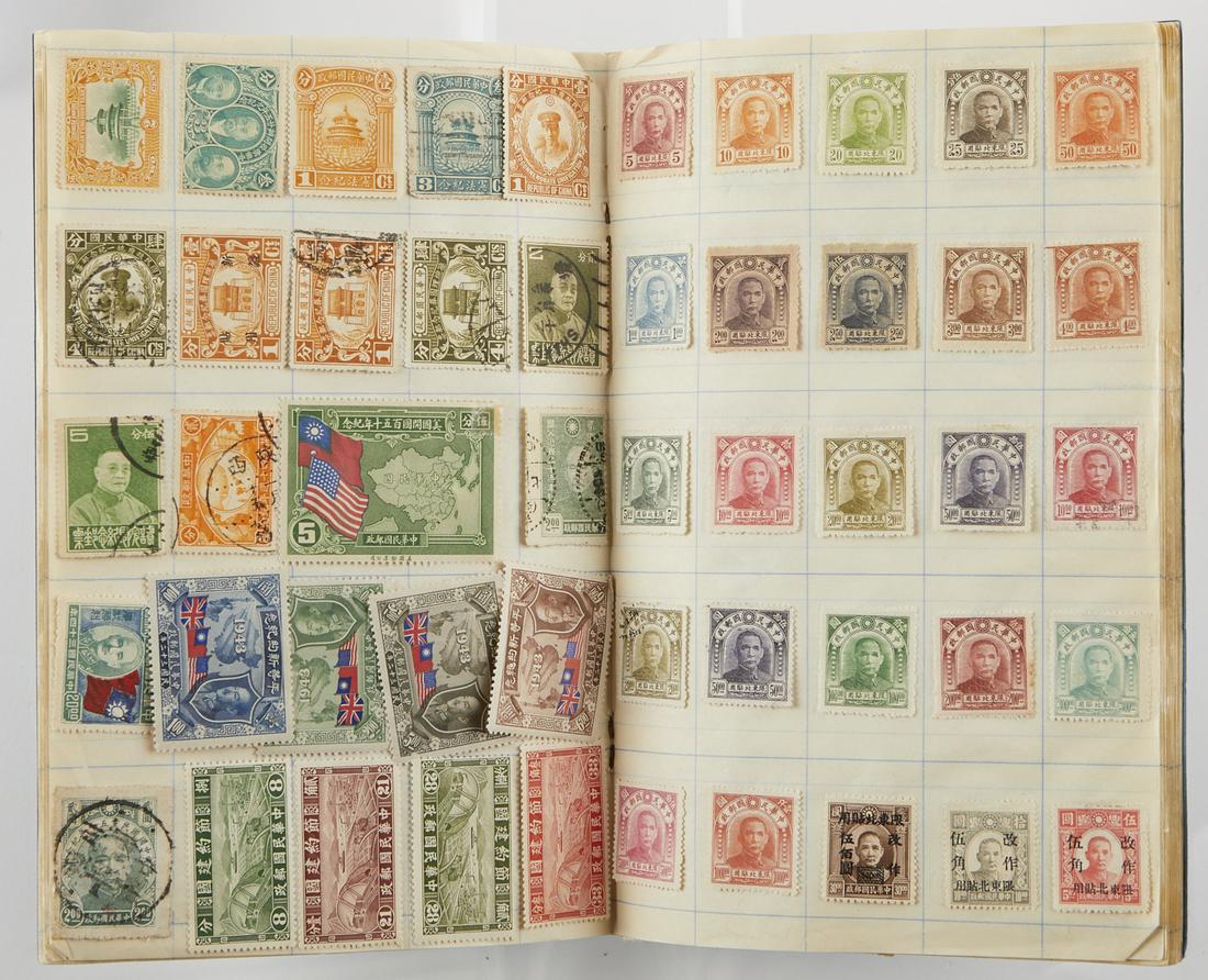 Large Vintage Chinese Stamp Collection in Album (1 of 20)