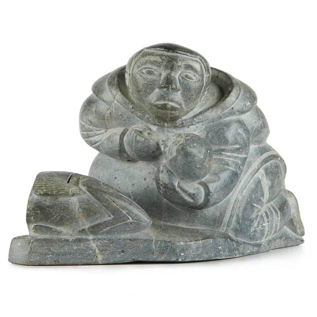Large Inuit Carving Mother & Child (1 of 12)