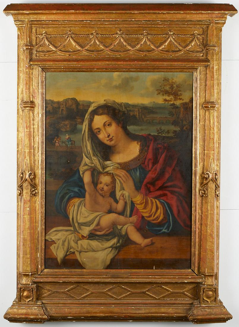 Madonna and Child Painting on Panel Follower of Bernard (1 of 13)