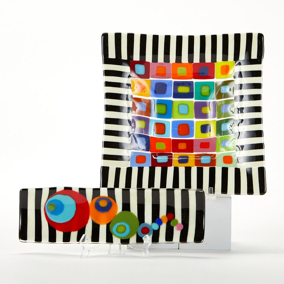 Grp: 2 Suellen Parker Case Island Glass Tray (1 of 6)