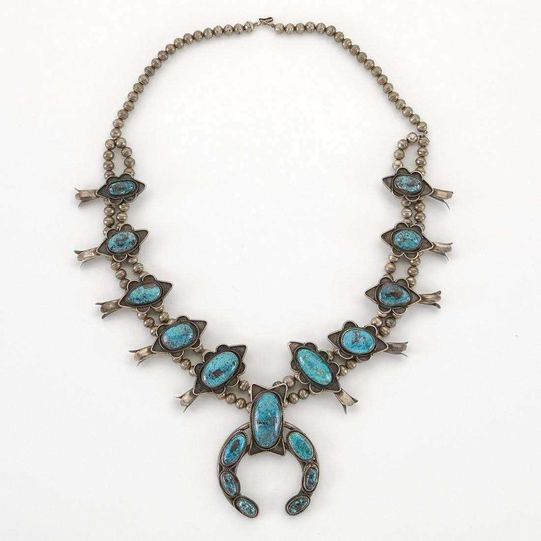SW Squash Blossom Necklace w/ Large Ovals (1 of 4)