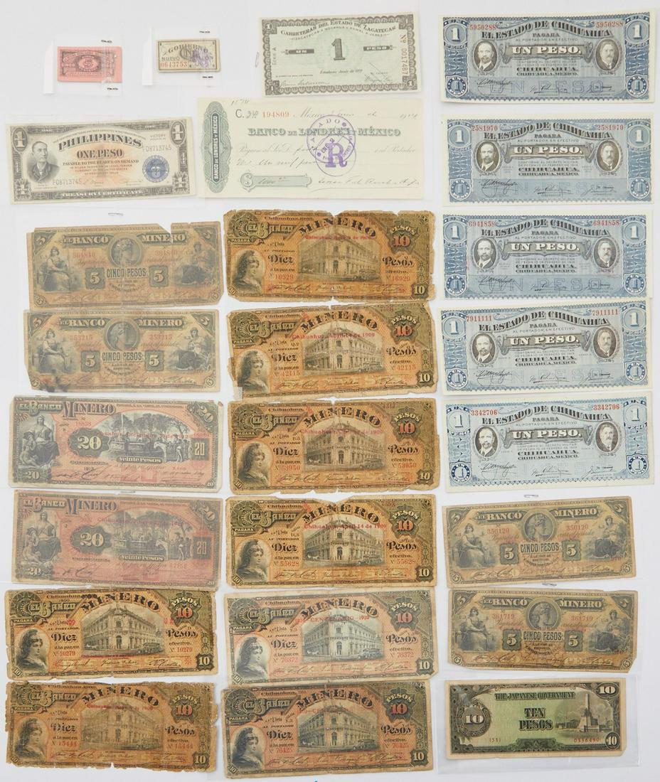 Grp: Pesos & Centavos Mexico Phillipines Japan (1 of 2)