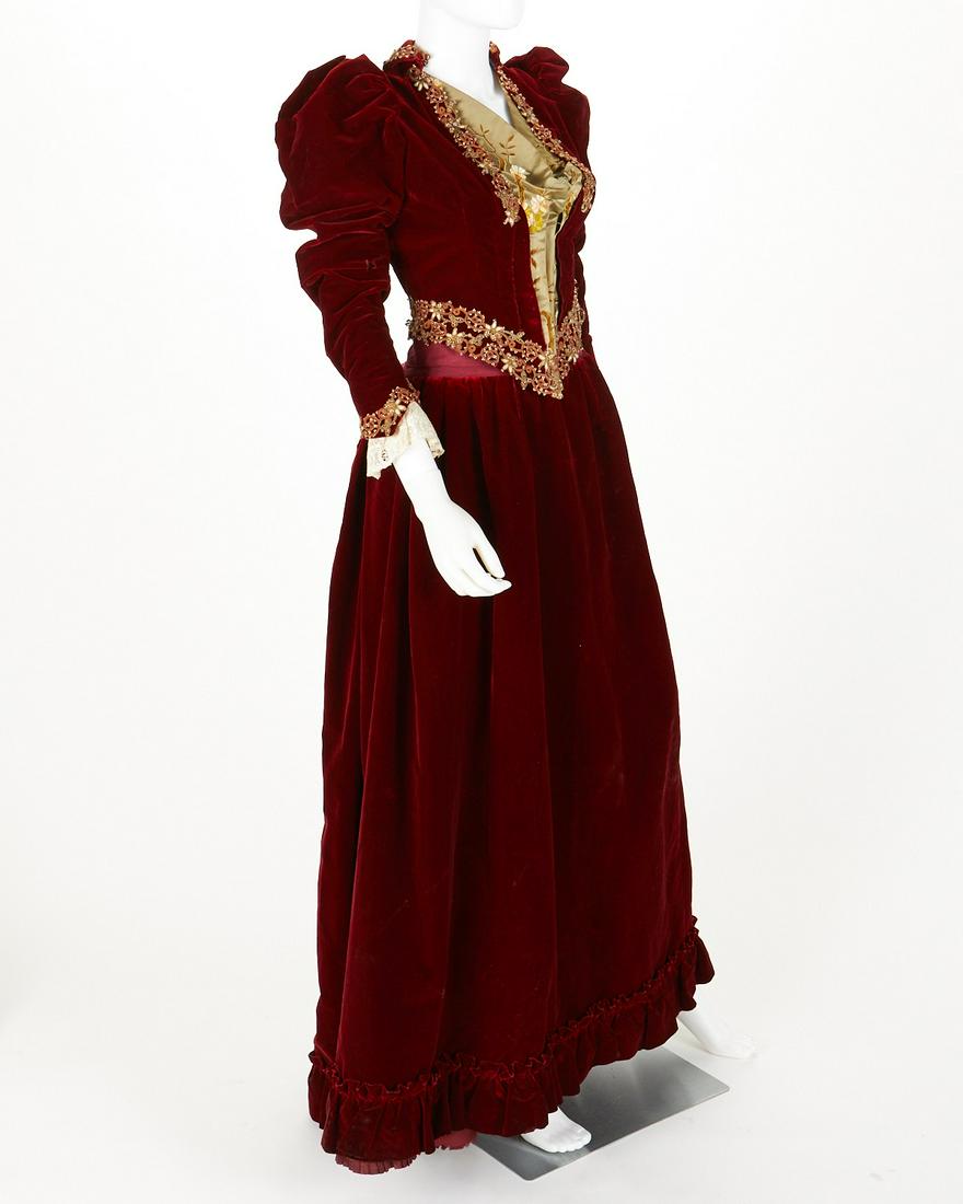 Merlot Larcheveque Paris Style Red Velvet Bodice and (1 of 11)