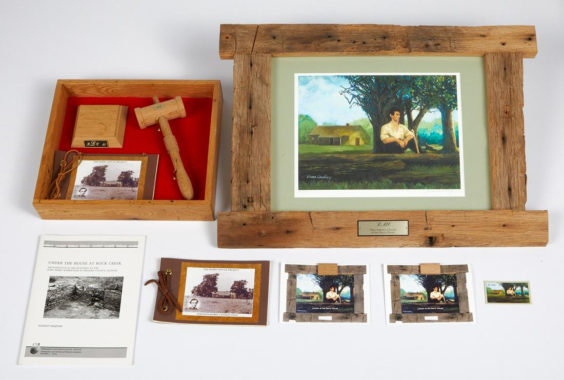 Grp: Abraham Lincoln Objects Home of William F. Berry (1 of 7)