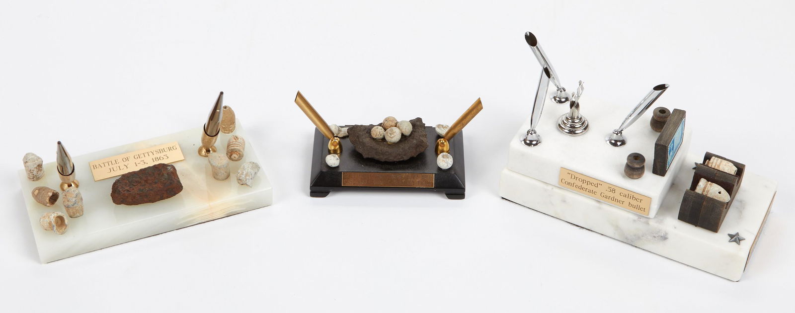 Group of 3 Gettysburg Desk Pieces Cullison Rosensteel (1 of 8)