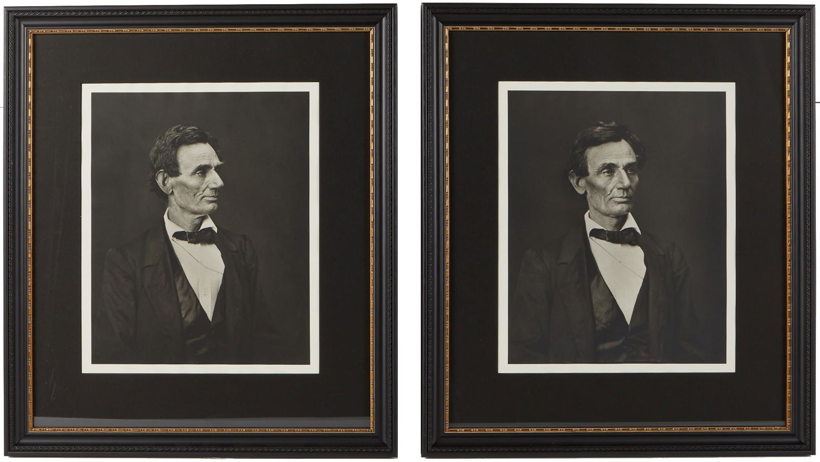 Pair King Hostick Silver Gelatin Lincoln Prints Karsh (1 of 3)