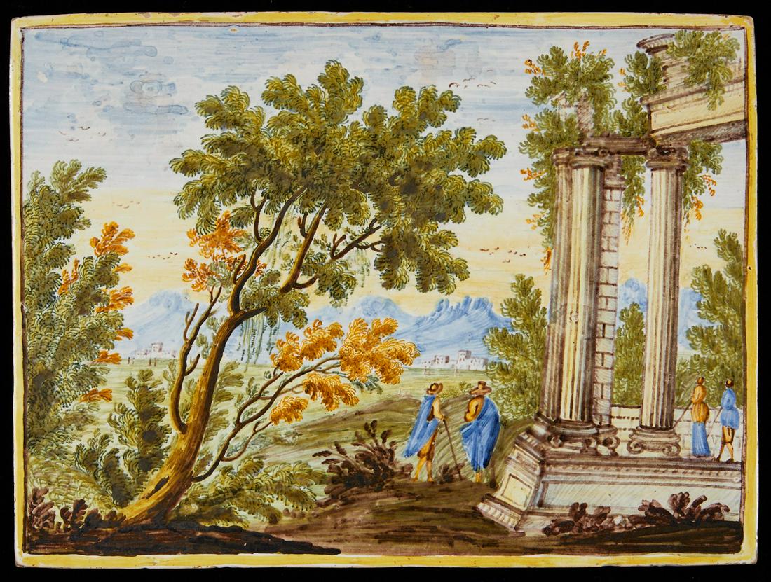 18th c. Istoriato Plaque Ex Sackler Niccolo Grue (1 of 2)