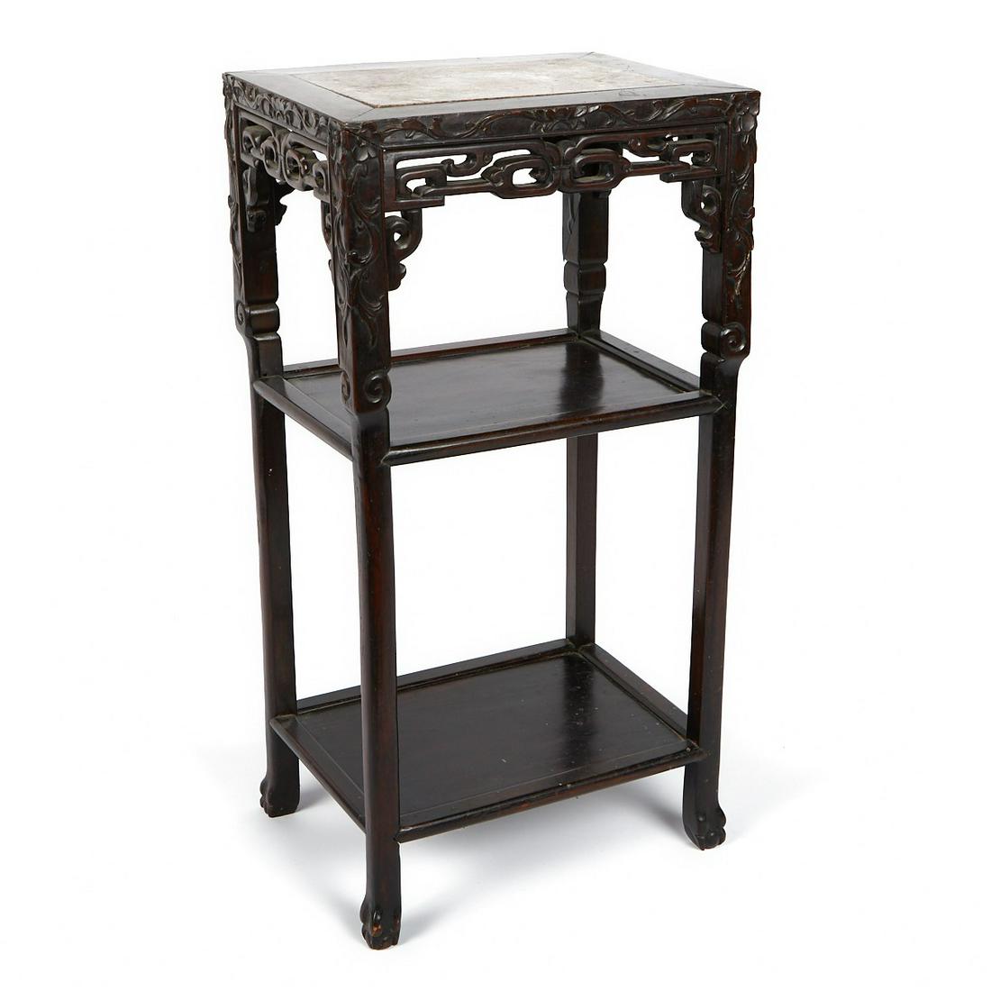 Small Chinese Export Rectangular Side Table (1 of 9)