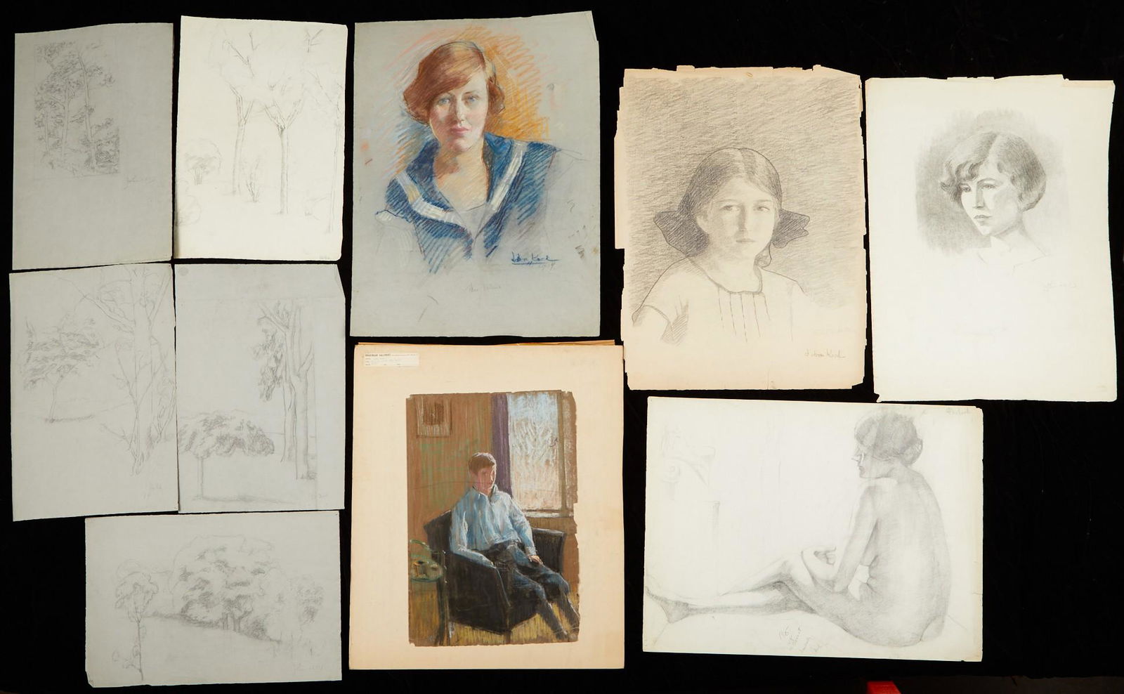 Large Group of John Koch Drawings (1 of 11)