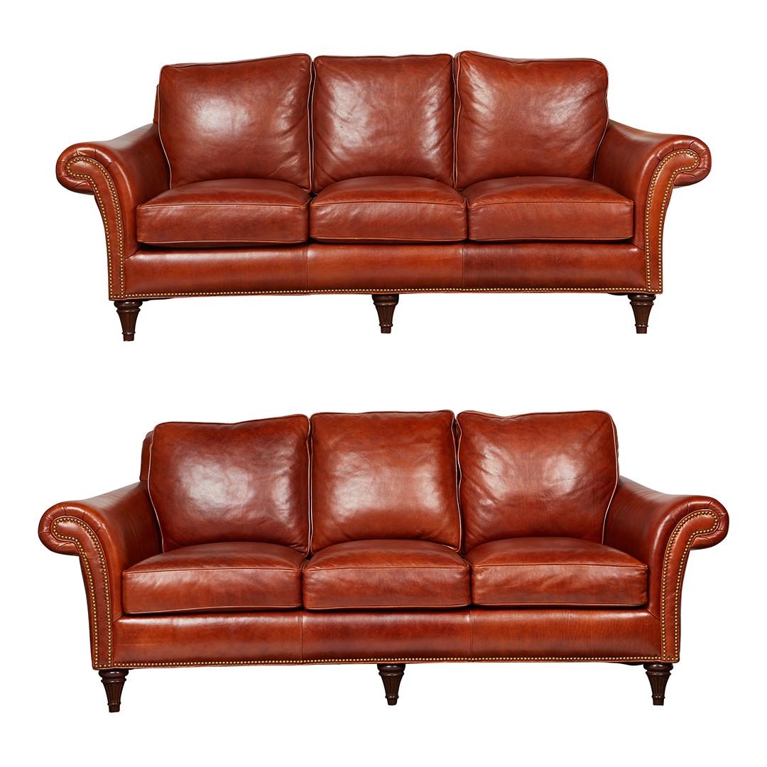 Pr: Hancock & Moore Brown Leather Couches (1 of 18)