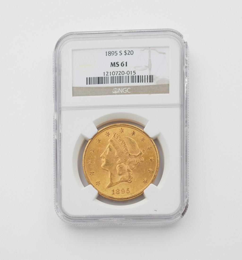 1895 S $20 Gold Liberty Head Double Eagle NGC MS61 (1 of 2)