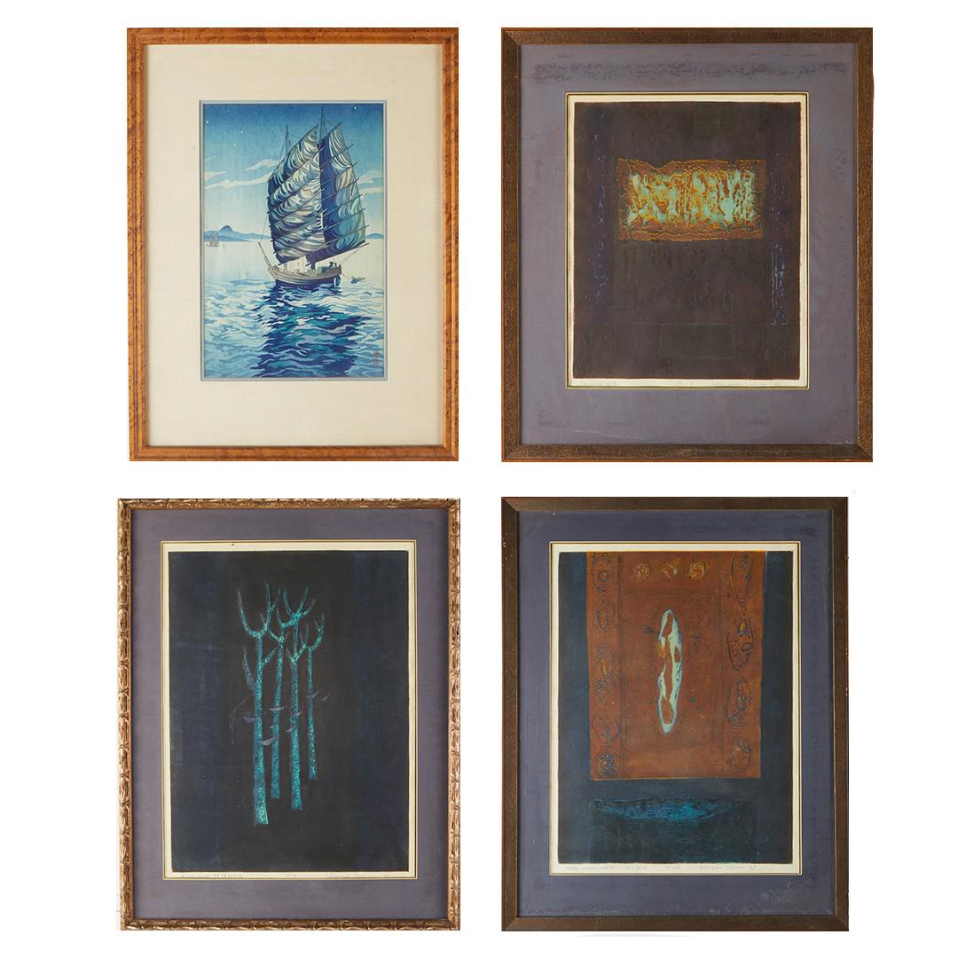 Grp: 4 Woodblock Prints Hiroyuki Tajima (1 of 18)
