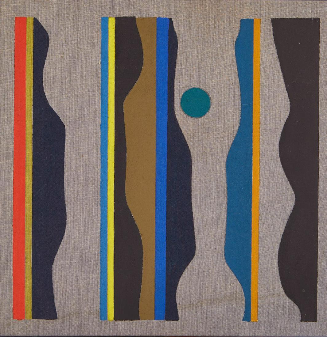 Ernest Trova Untitled Manscape Series Oil and Pencil on (1 of 4)