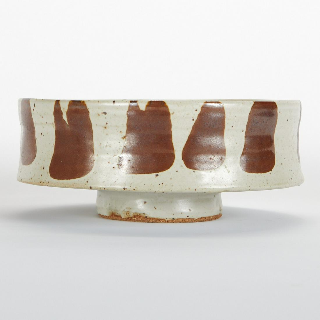 Warren MacKenzie White/Clown Walled Bowl (1 of 6)