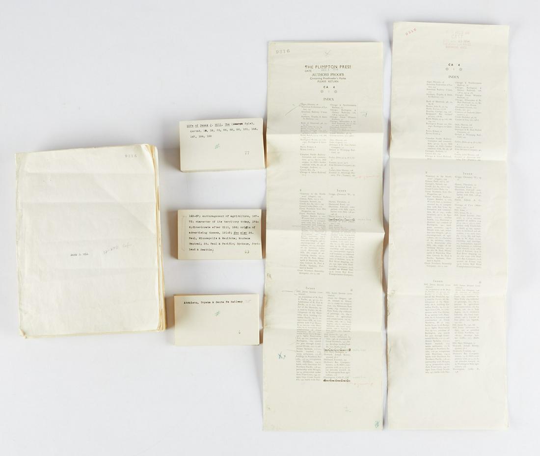 Stewart Holbrook Manuscript James J. Hill Biography (1 of 5)