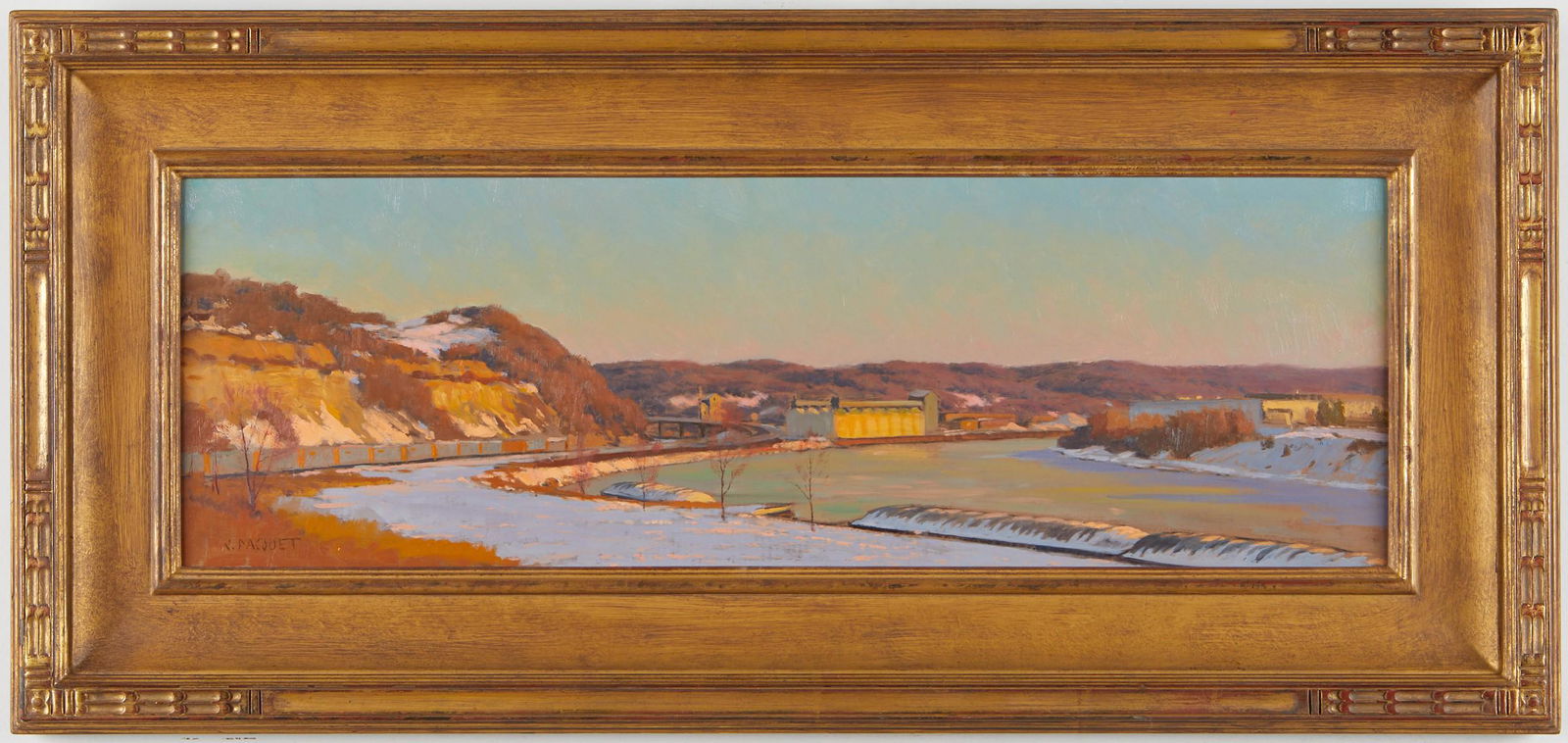 Joseph Paquet "Last Light View of Mounds" Painting (1 of 5)