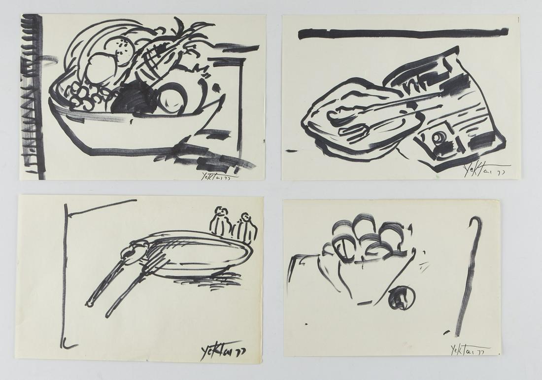 Grp: 4 Manoucher Yektai Drawings Still Life (1 of 10)