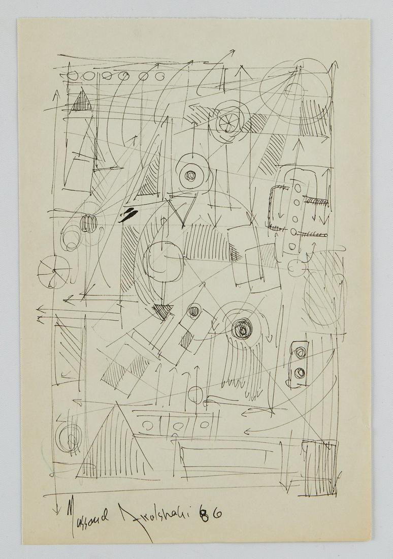 Massoud Arabshahi Preliminary Sketch for Painting (1 of 3)