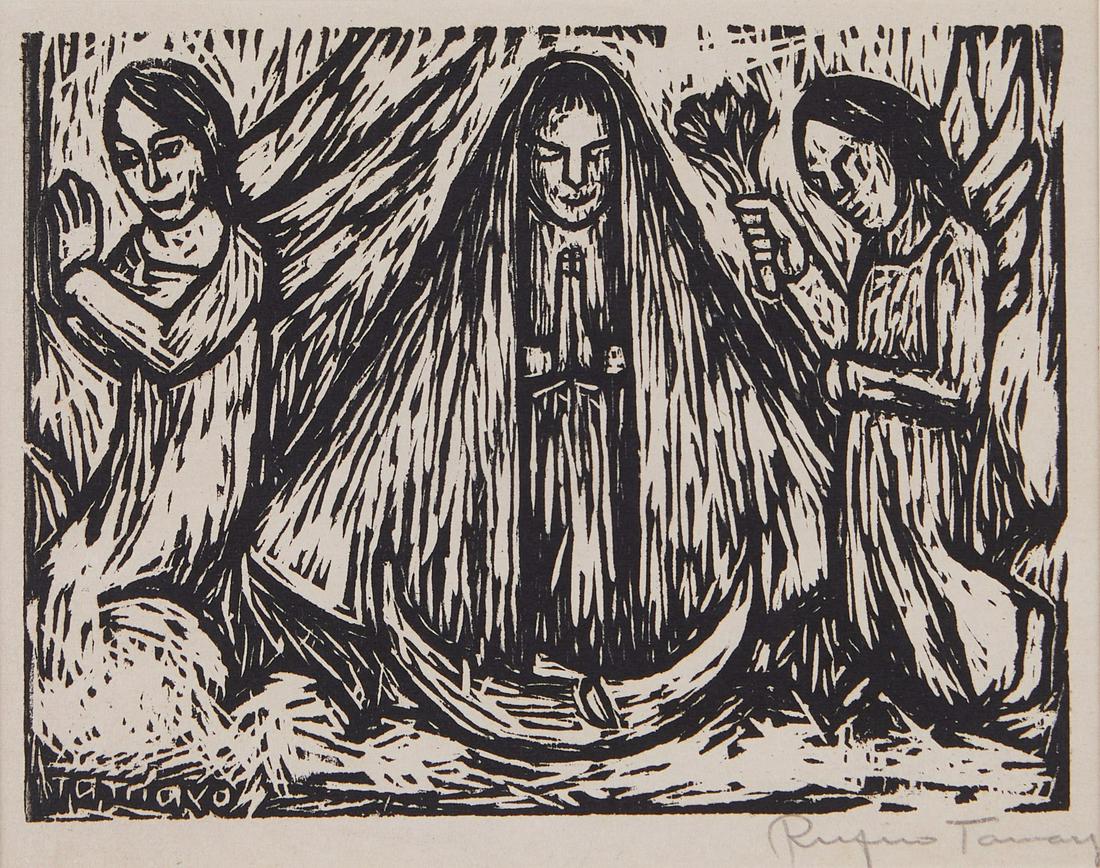 Rufino Tamayo "Virgen" Woodcut (1 of 4)