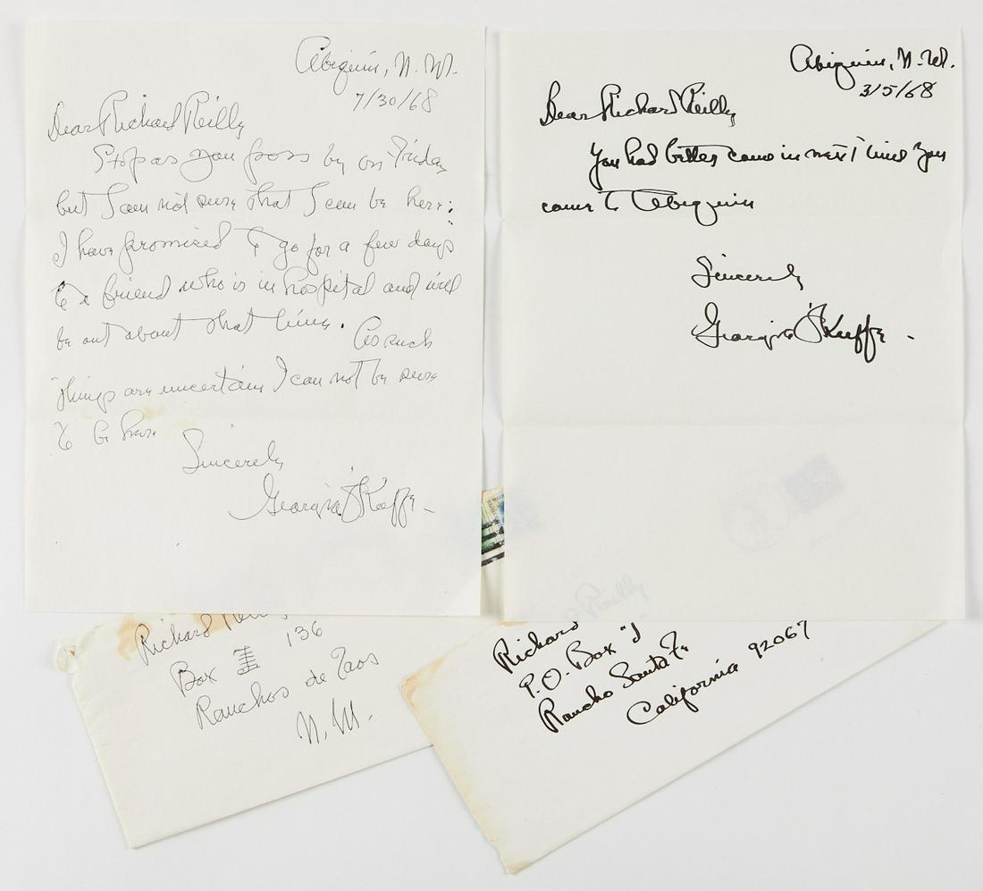 Grp: 2 Georgia O'Keeffe Autograph Letters (1 of 9)