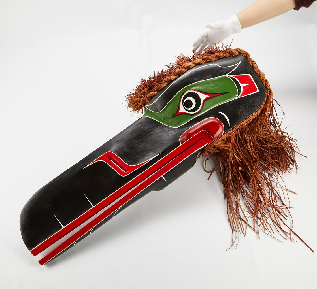 Stan Hunt Kwakiutl Raven Mask (1 of 7)