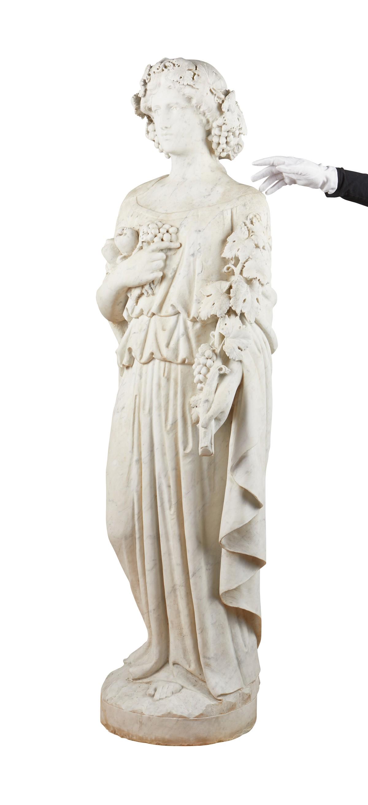 Life Size Victorian Marble Sculpture of Female Figure (1 of 10)