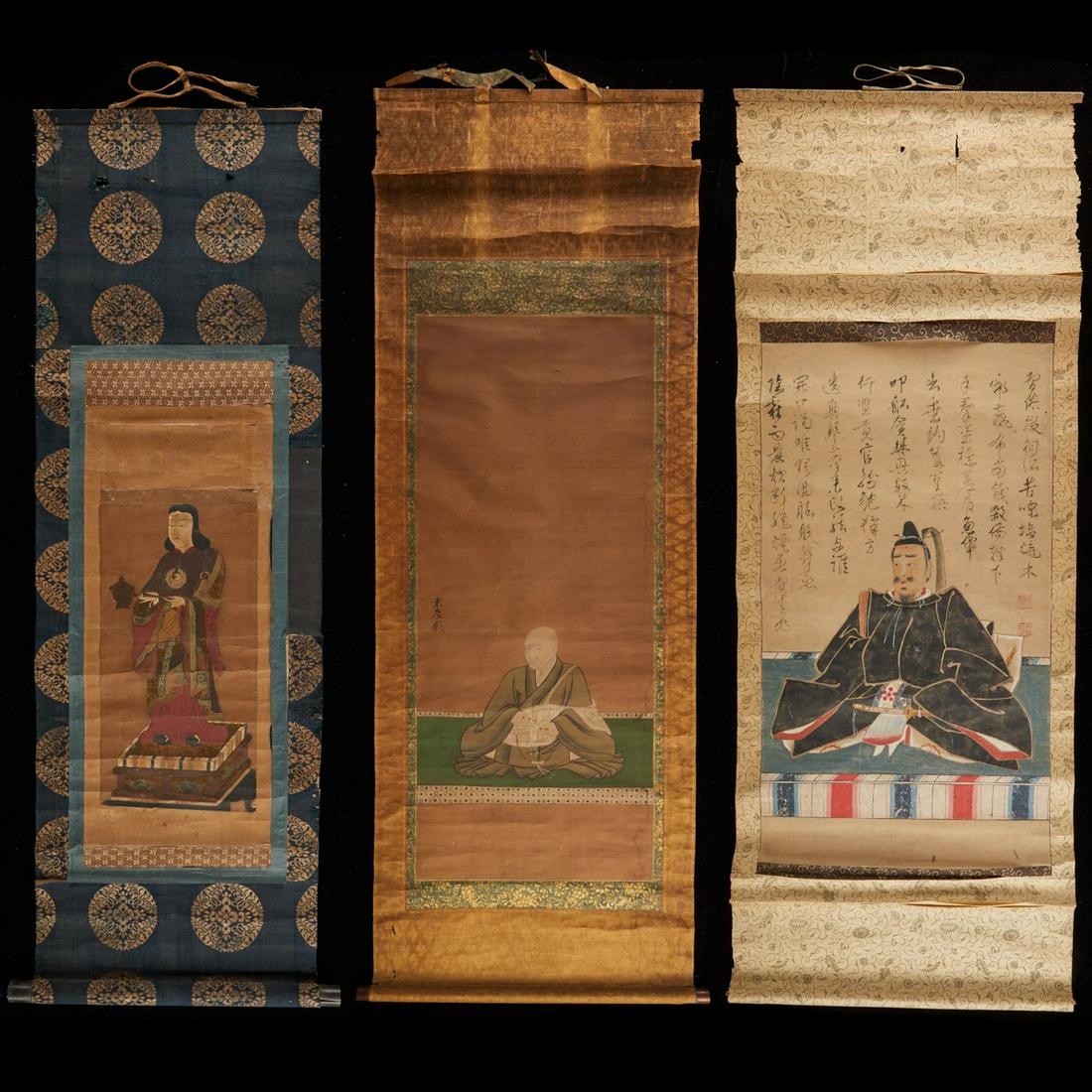 Grp: 3 Early Edo Japanese Scrolls (1 of 20)