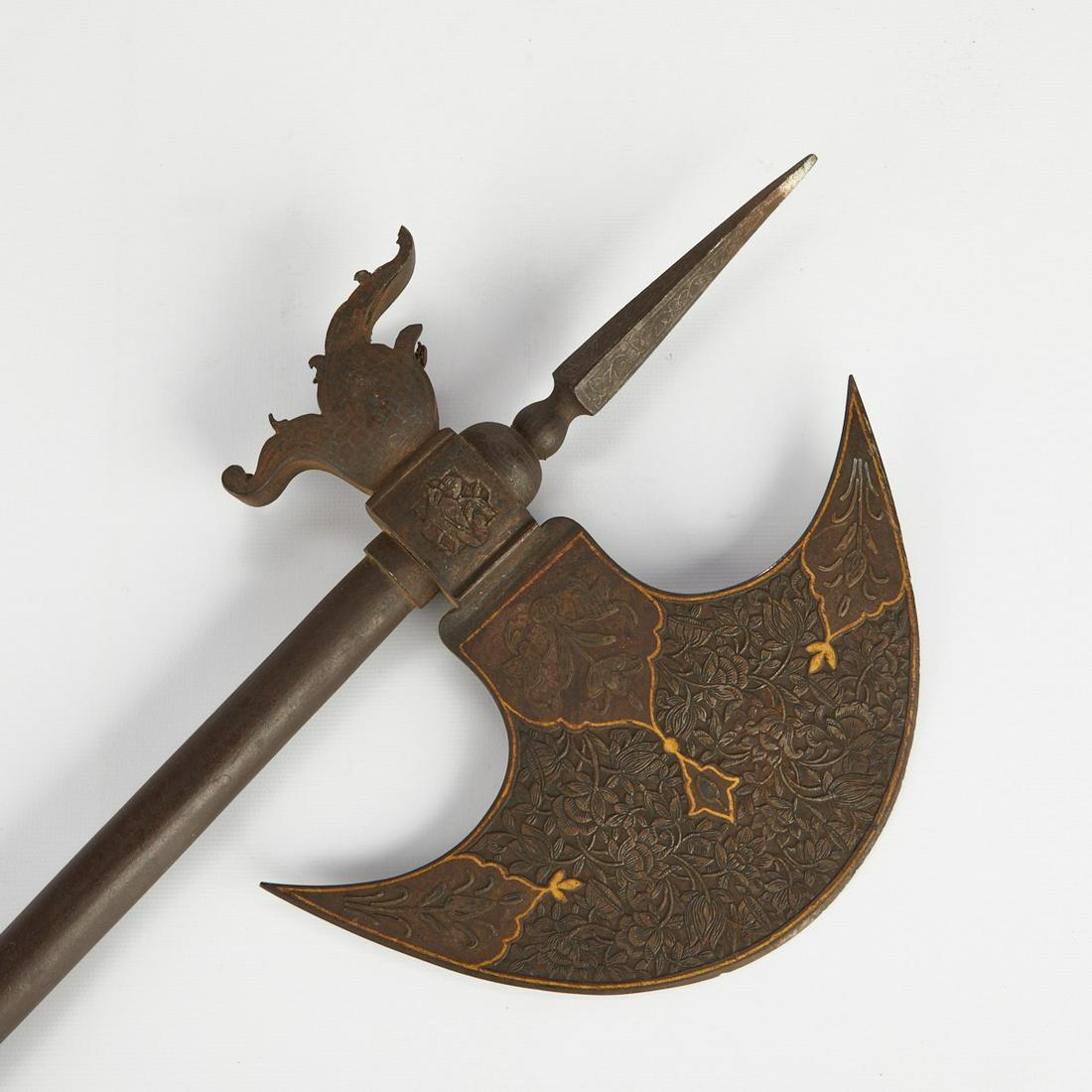 Persian Damascened Iron & Steel Ax (1 of 9)