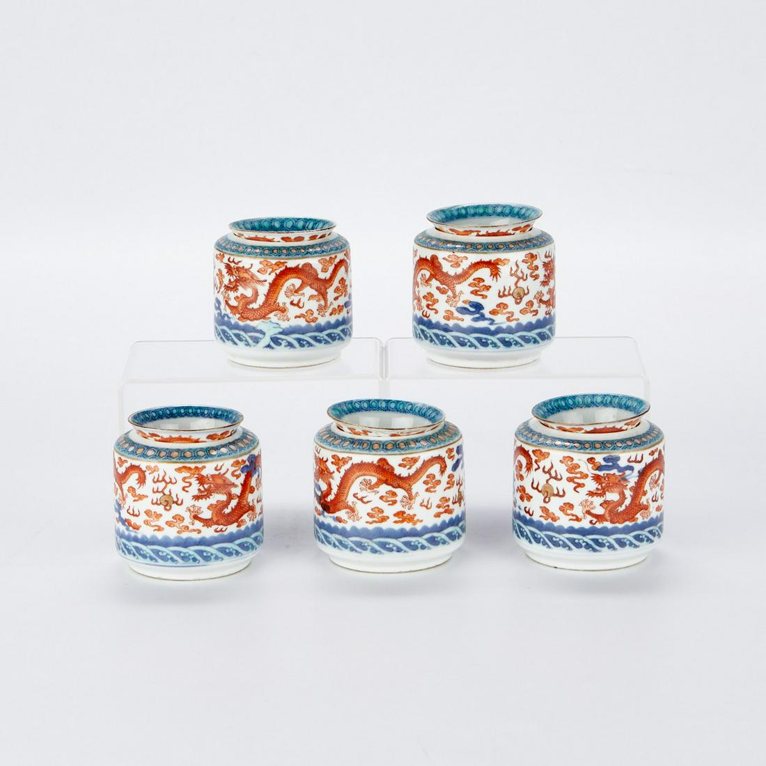 Set of 5 Chinese Sake Cups (1 of 9)