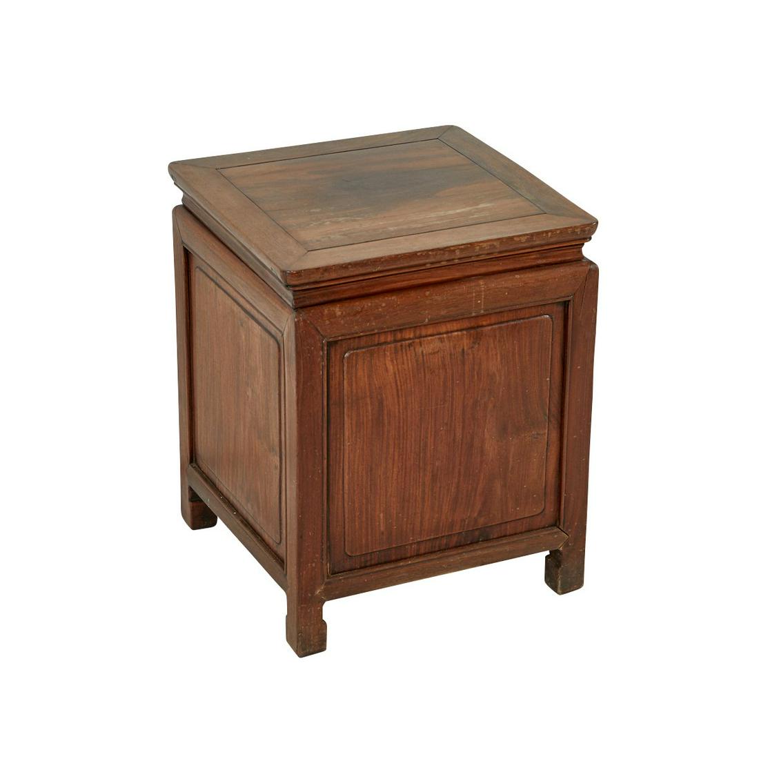 Chinese Hardwood Low Stool Chest (1 of 9)
