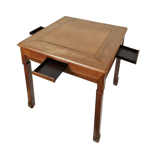 Chinese Rosewood Mahjong Table Likely Huali (0231) on Jun 15, 2022